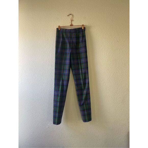 Vintage Ralph Lauren plaid tarten‎ high rise pants size 2 - Picture 1 of 8